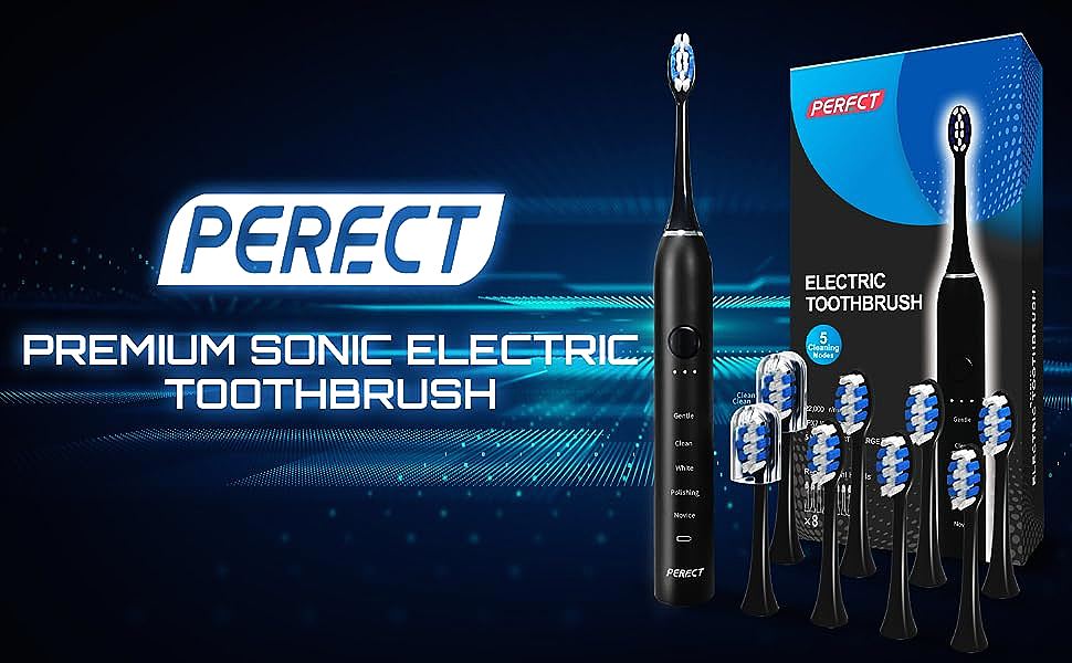  PERECT Sonic Electric Toothbrush for Adults  