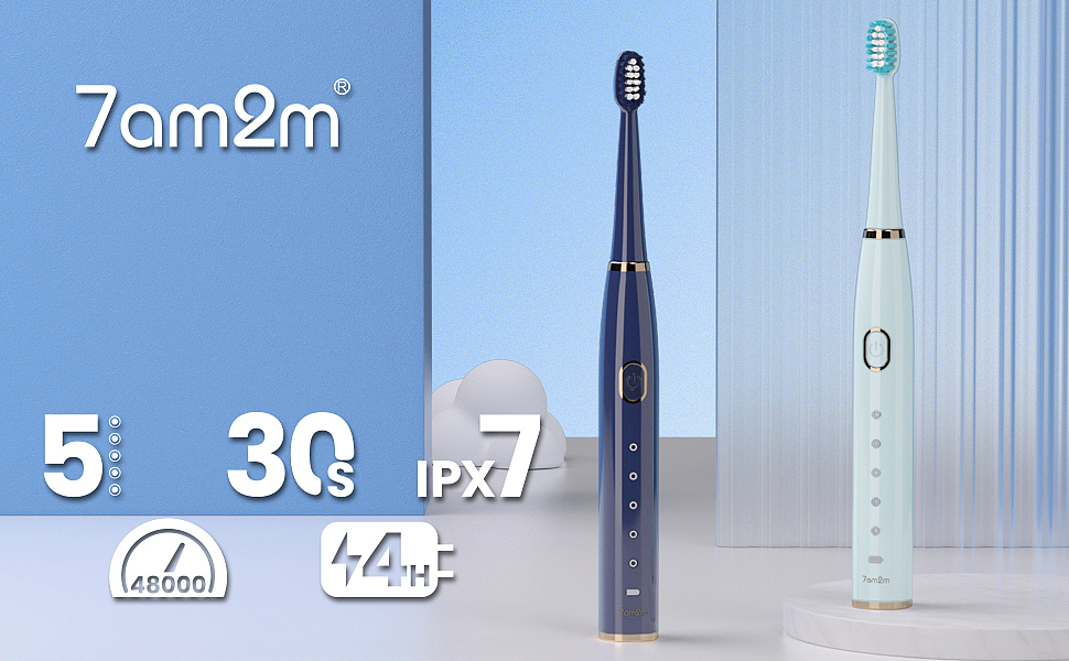  7AM2M Sonic Electric Toothbrush for Adults and Kids    