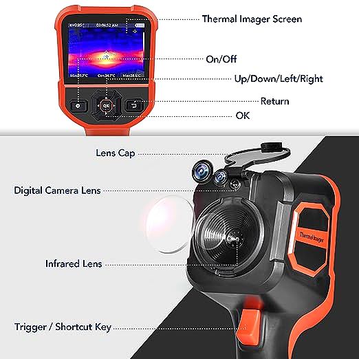  AOPUTTRIVER  Rechargeable Infrared Thermal Imaging Camera,   