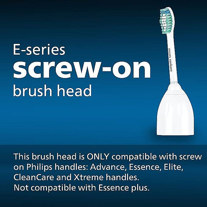  Philips Sonicare HX7023/64 Genuine E-Series Replacement Toothbrush Heads  