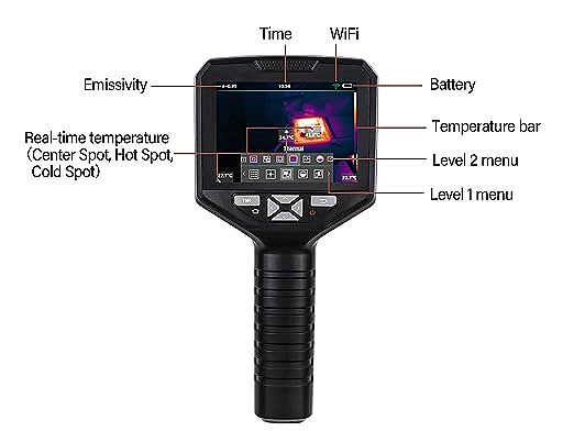  XGUANMETER XG100 Handheld Thermal Imaging Camera       