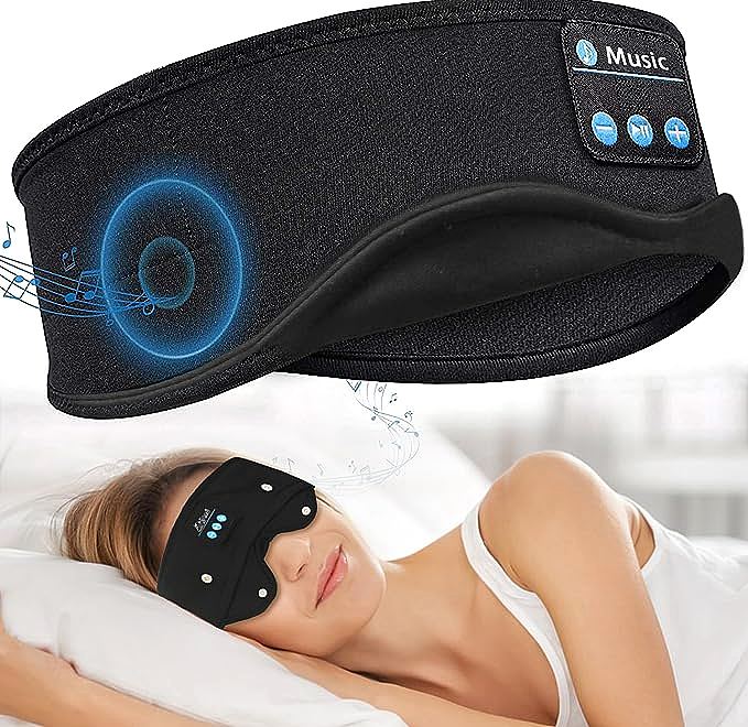 Tawafaa 2-in-1 Bluetooth Sleep Headphones and Bluetooth Sleep Eye Mask