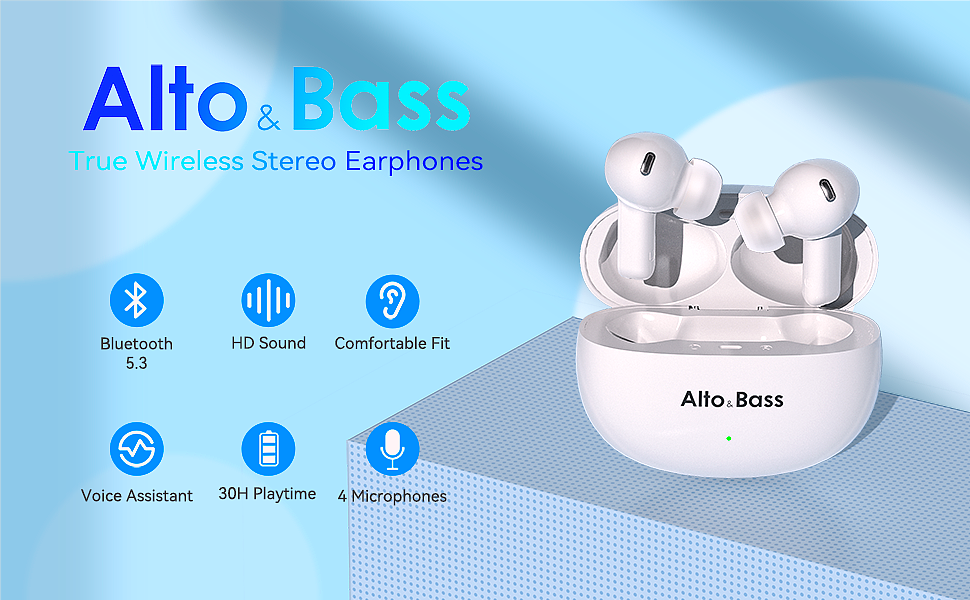  Alto & Bass Wireless Earbuds 