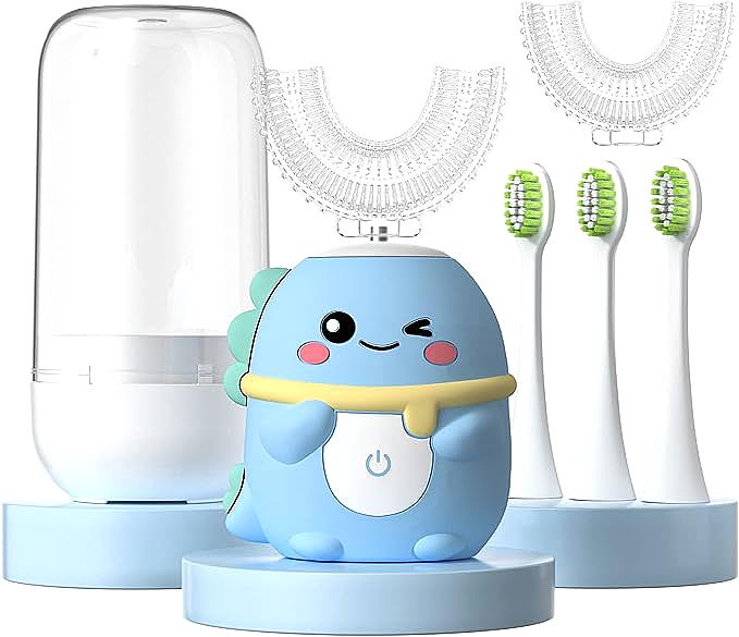 JIANLEJIA Kids U Shaped Electric Toothbrush - Fun and Effective for Developing Good Brushing Habits