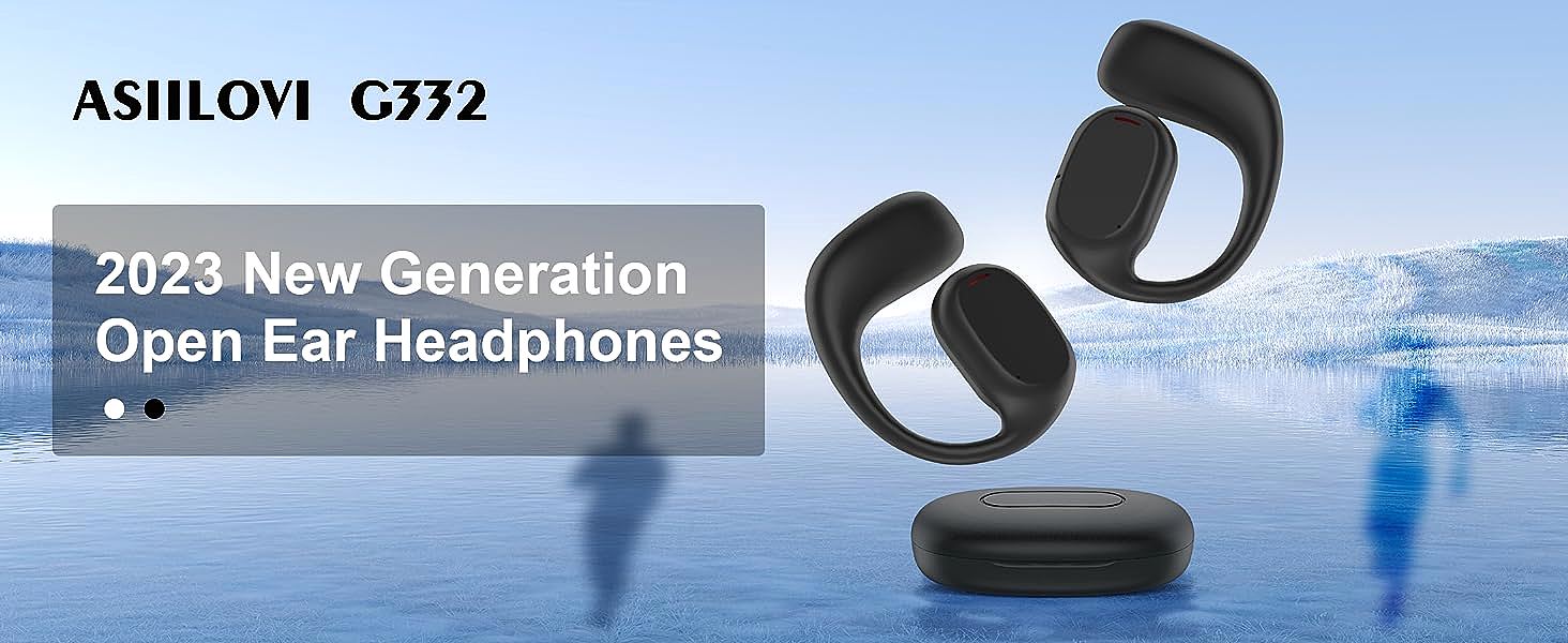  ASIILOVI VG332 open ear headphones 