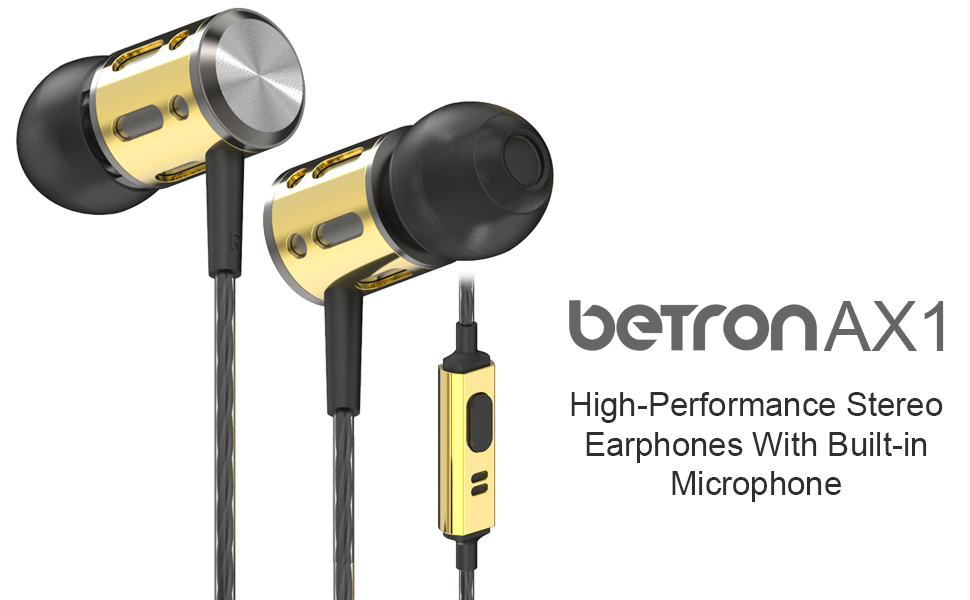    Betron AX1 Wired Noise Isolating Earphones    