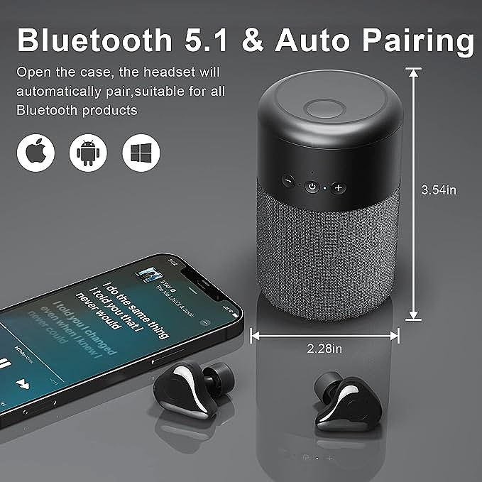  BJ B20 Bluetooth Speaker with Earbuds 2 in 1   