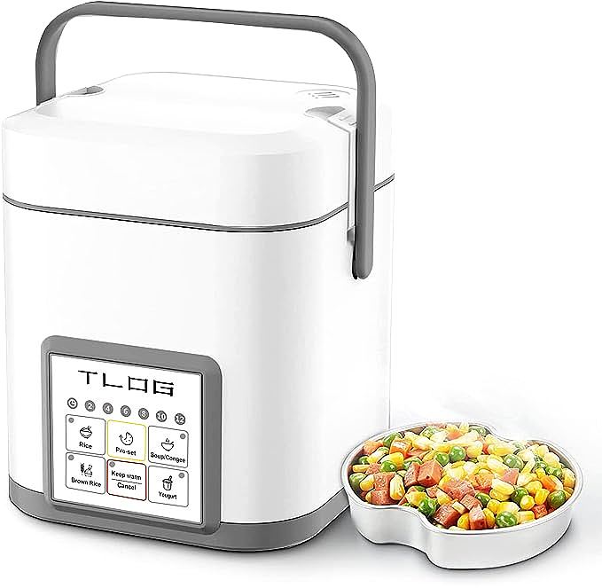 TLOG  2.5 Cups Mini Rice Cooker - A Compact and Versatile Option for Cooking Rice and More