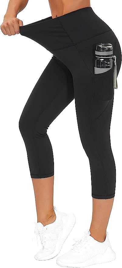  THE GYM PEOPLE Thick High Waist Yoga Pants with Pockets    