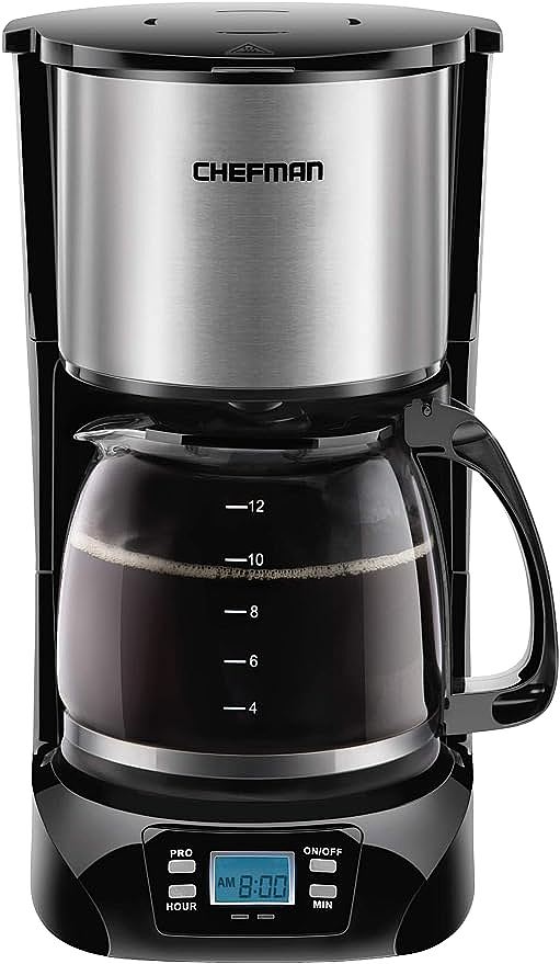 Chefman 12-Cup Programmable Coffee Maker - Convenient and Reliable Coffee Brewing