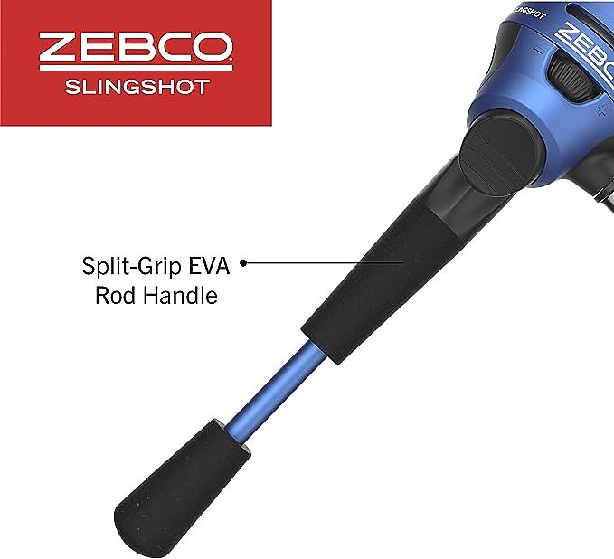  Zebco 202 Slingshot Spincast Reel and Fishing Rod Combo    