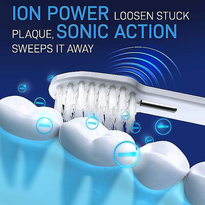  IONIC KISS IONPA DP Navy Blue Premium USB Rechargeable Ionic Power Electric Toothbrush   
