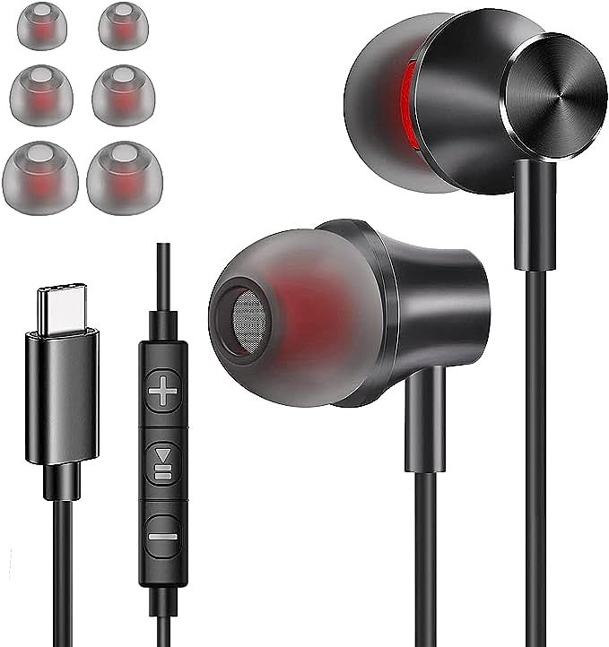 High Quality Lossless Sound: XINLIANG USB C-01 C Wired Earbuds for Samsung Galaxy and Google Pixel Phones