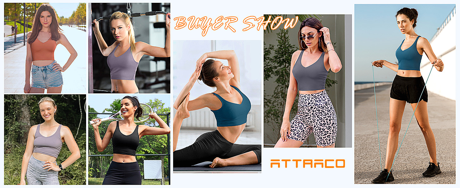  ATTRACO Workout Tops for Women     