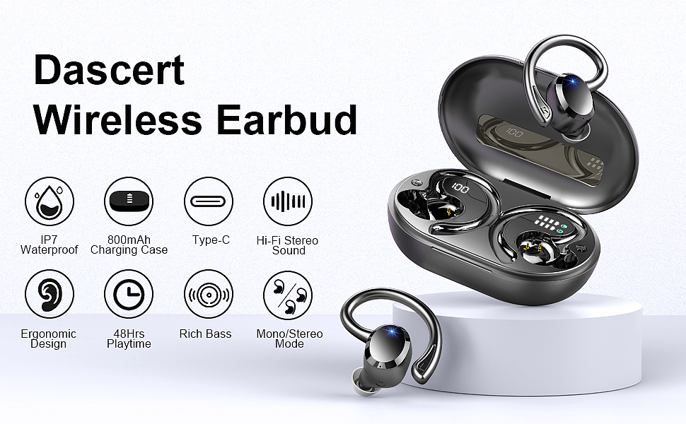  Dascert Q38 NEW Wireless Earbuds 