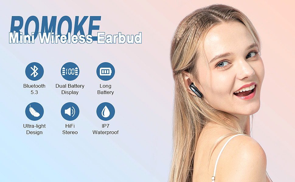  ROMOKE T19 Wireless Earbuds    