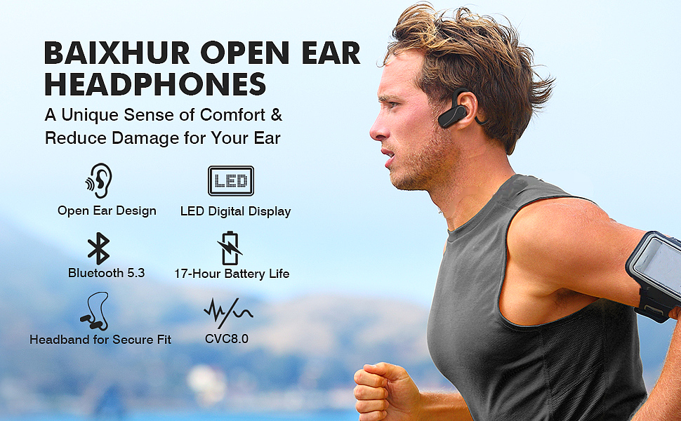  Baixhur BH-OEH-03 Open Ear Wireless Headphones  