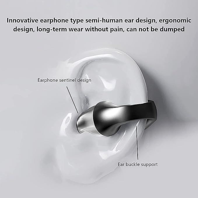  ZAGRUS Clip-on Design 5.2 Wireless Bluetooth Headset   
