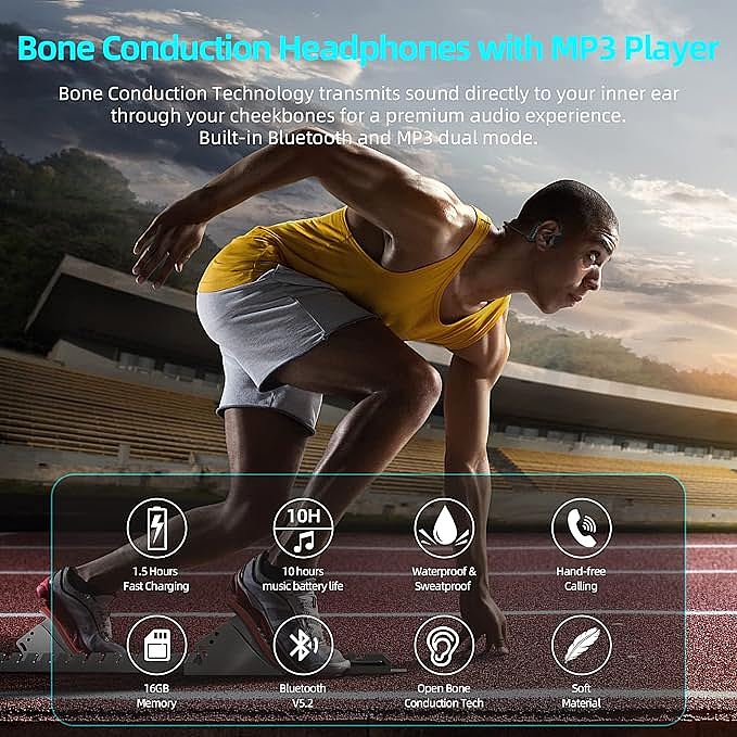  OUFUNI BCH-X2-New Bone Conduction Headphones               