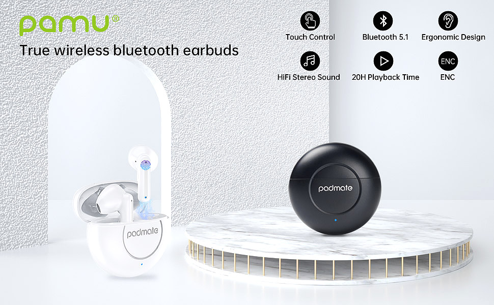  Pamu S18 Wireless Bluetooth Earbuds 