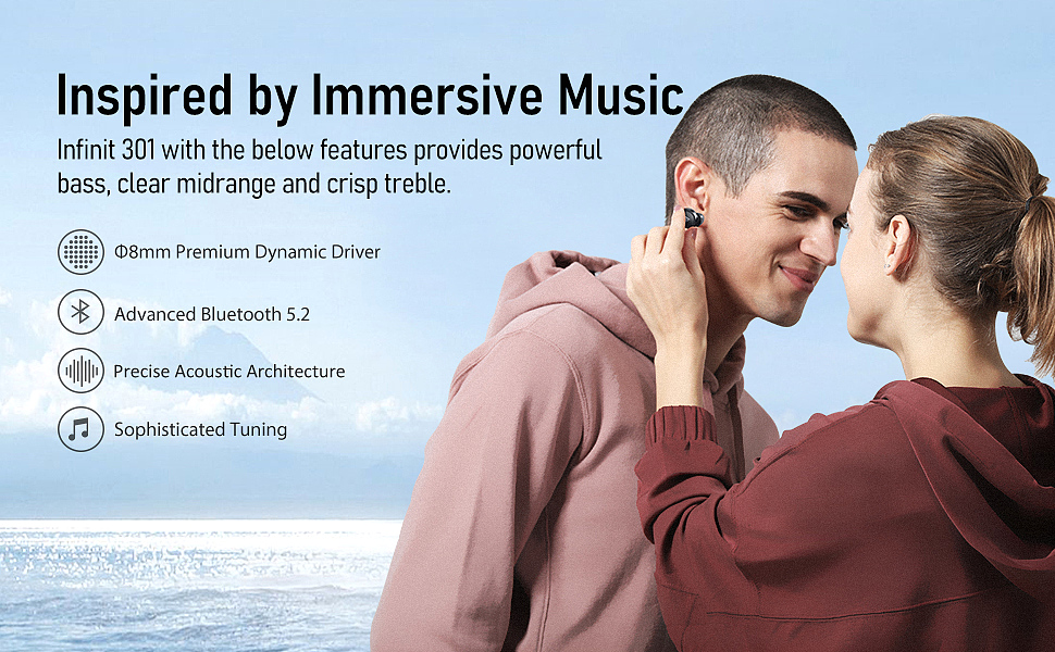  Audiovance Infinit 301 Wireless Earbuds 