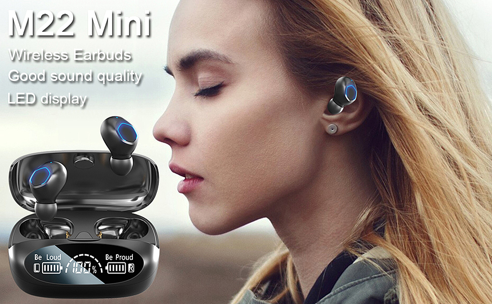  PMOPDSNNE m22 mini True Wireless Earbuds 