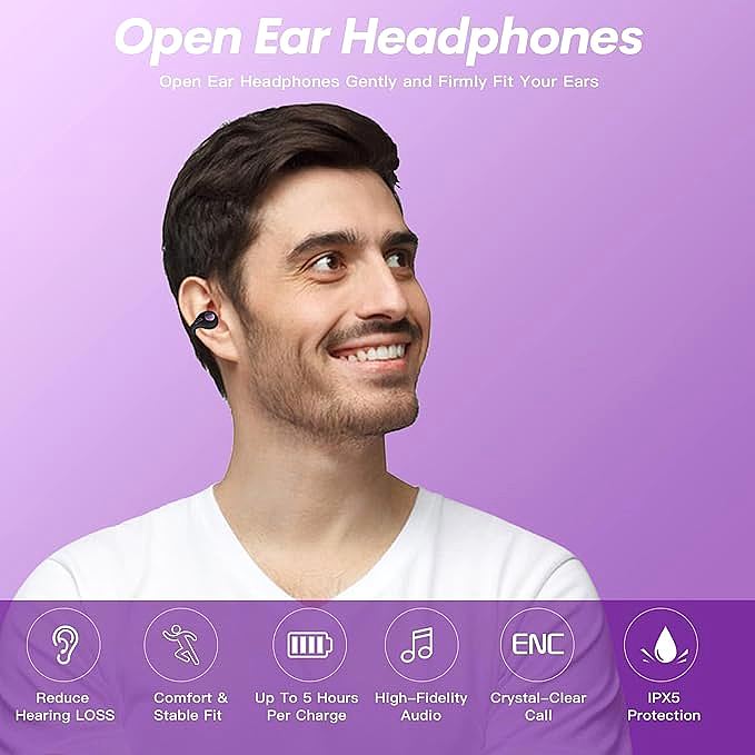  Ttbesmi Wireless Ear Clip Headset 