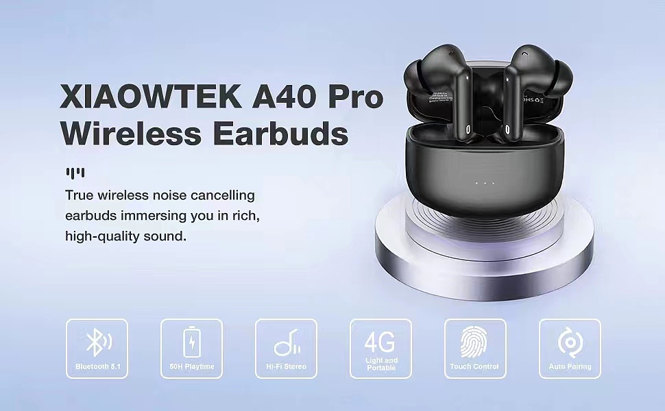  XIAOWTEK A40 Pro Wireless Earbuds      