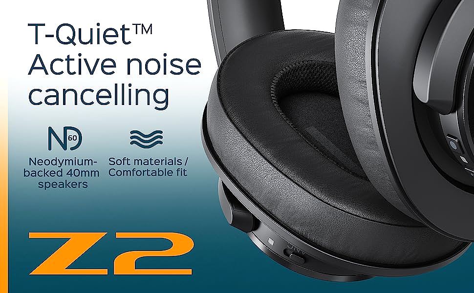  TREBLAB Z2 Bluetooth Headphones   
