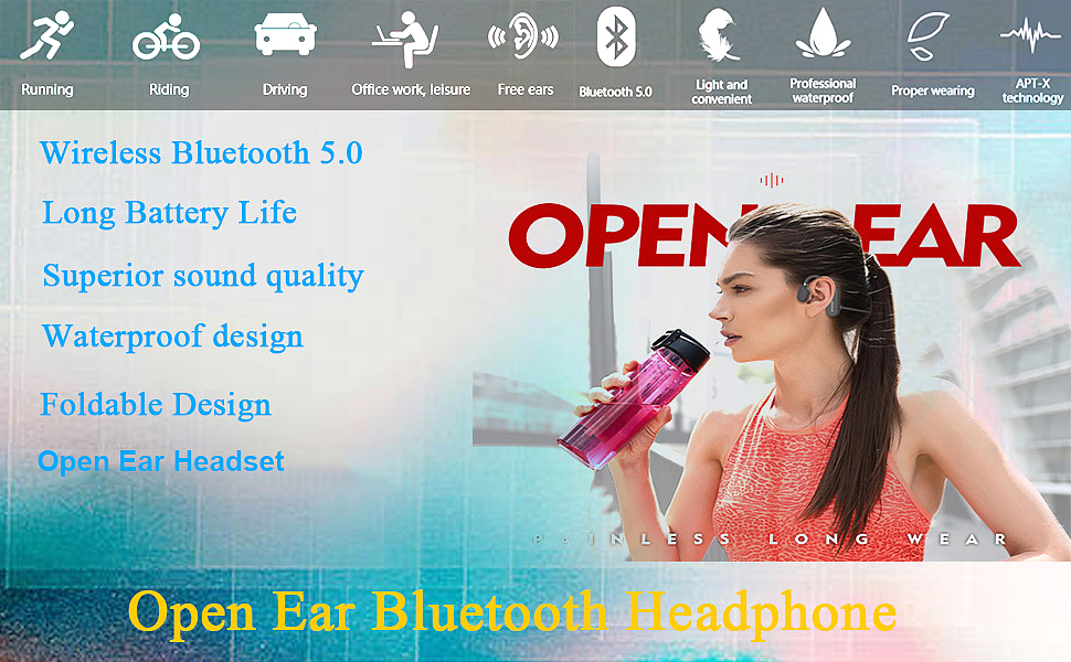  TOKANI SYDT Open Ear Wireless Headphones 