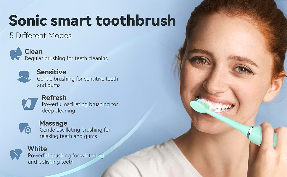  JTF P200 Sonic Electric Toothbrush      