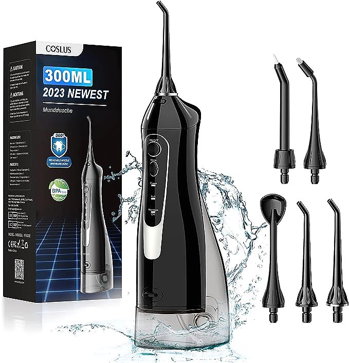 COSLUS F5020E Water Dental Flosser: A Must-Have Portable Oral Irrigator for Cleaner Teeth and Healthier Gums