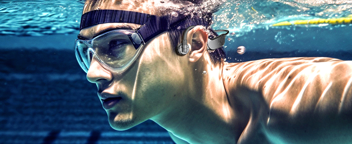  fojep K9 Pro Bone Conduction Swimming Headphones        