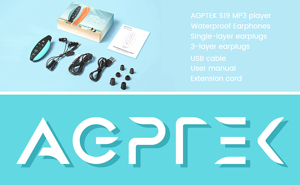 AGPTEK S19 Waterproof MP3 Player    