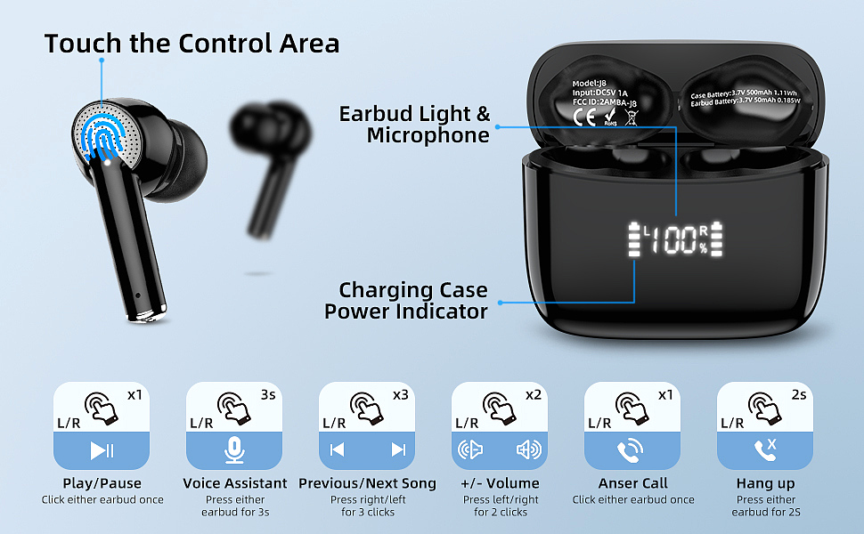  XINDAOER Wireless Bluetooth Headphones  