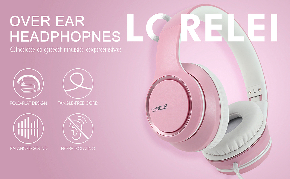  LORELEI X8 Over-Ear Wired Headphones 