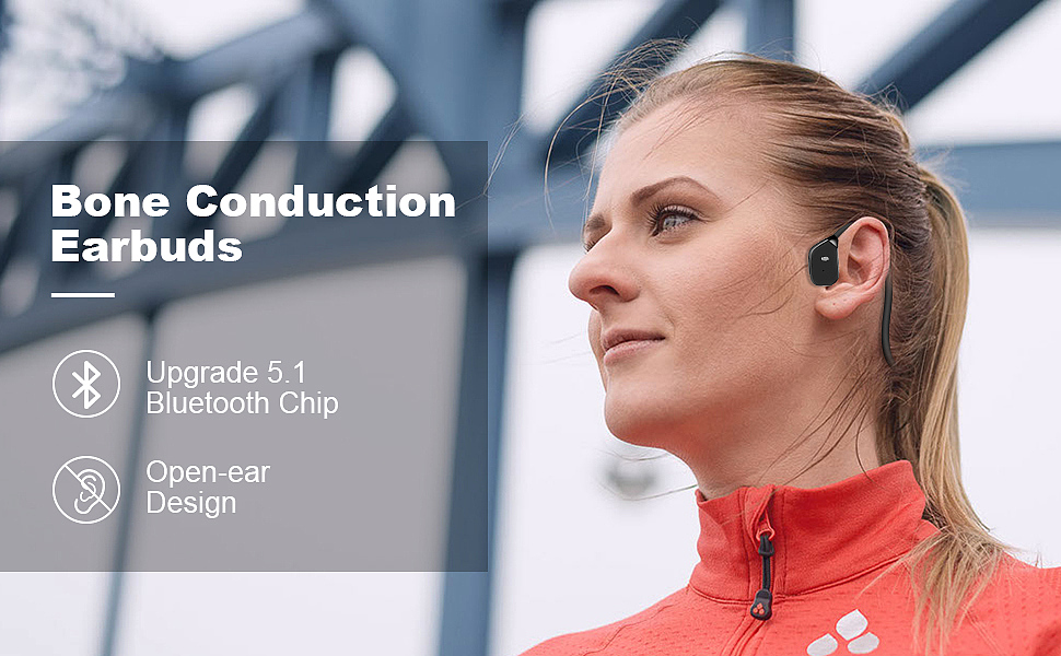  Genofo X5 PLUS Open-Ear Bone Conduction Headphone  