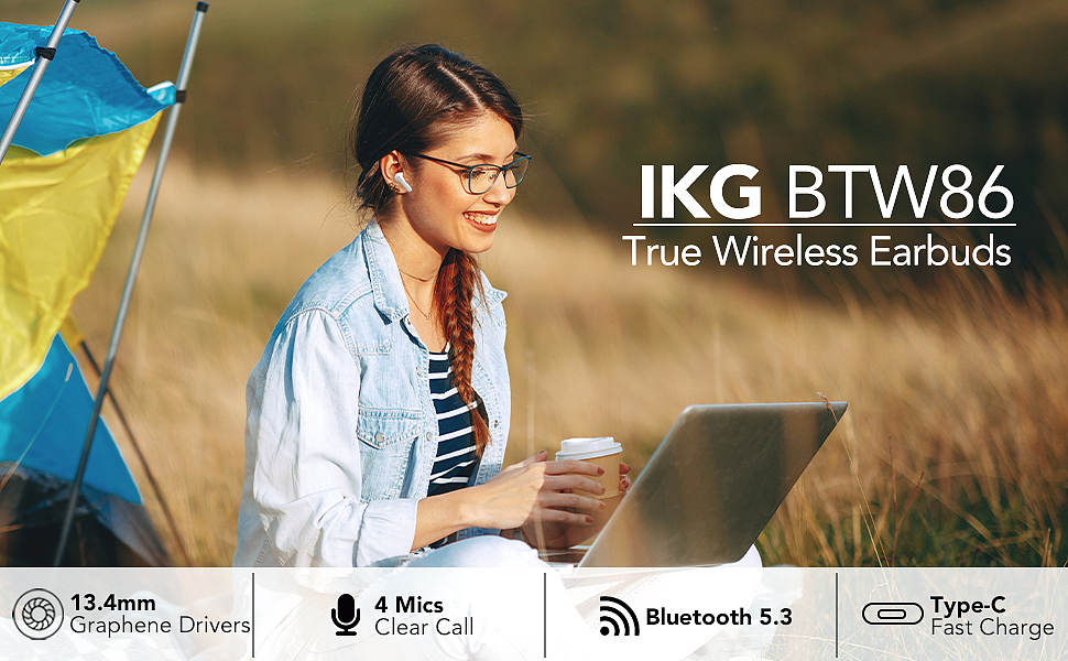  IKG BTW86 Wireless Earbuds 