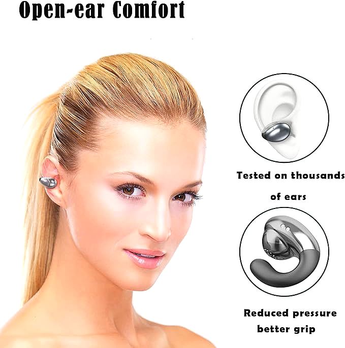  Xmenha Open Ear Bone Conduction Earbuds 