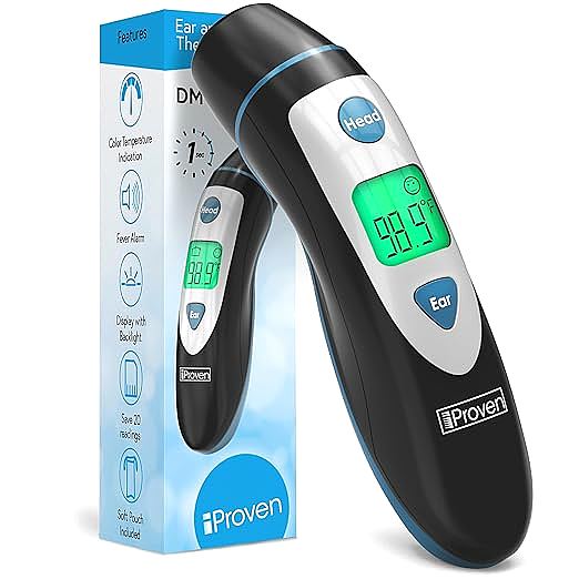iProven DMT-489BL Infrared Ear Thermometer - The Fast and Precise Family Thermometer
