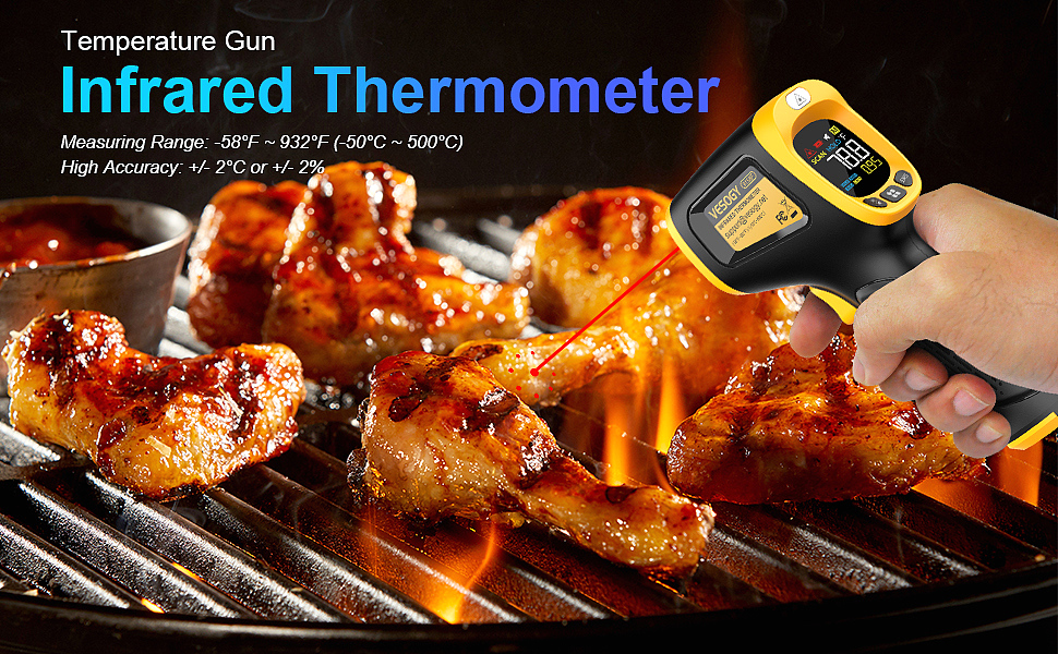  Vesogy 9158F Infrared Thermometer Temperature Gun  