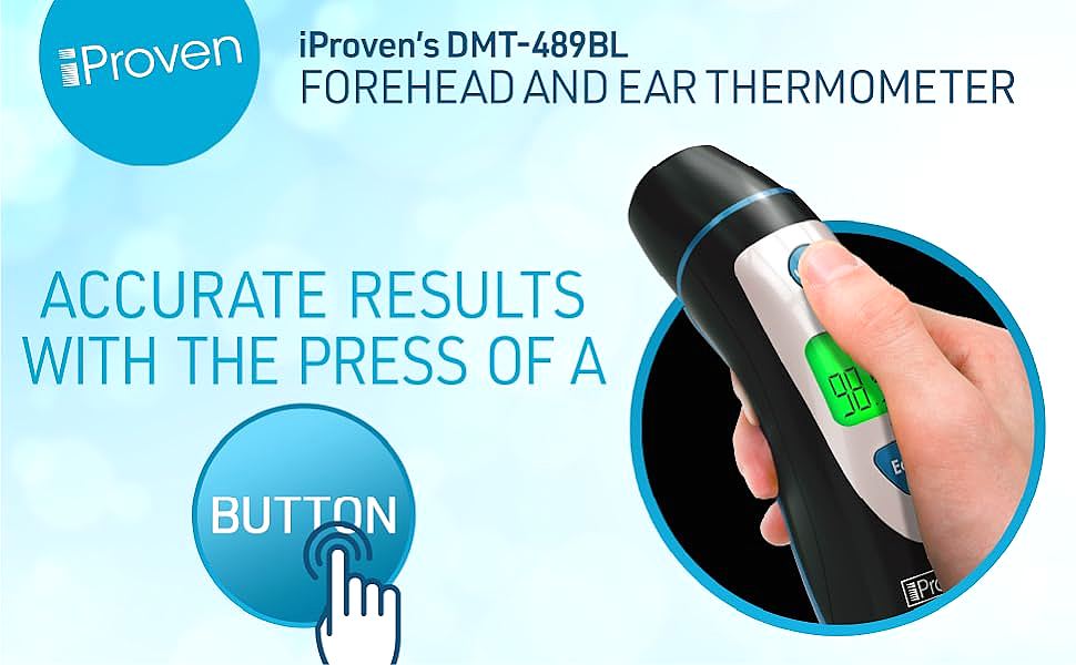  iProven DMT-489BL Ear and Forehead Thermometer 