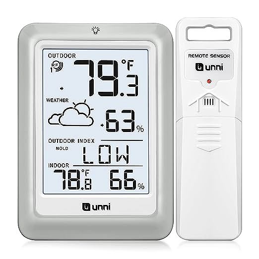 U UNNI UN0581 Indoor Outdoor Thermometer: A Feature-Packed yet Affordable Weather Station