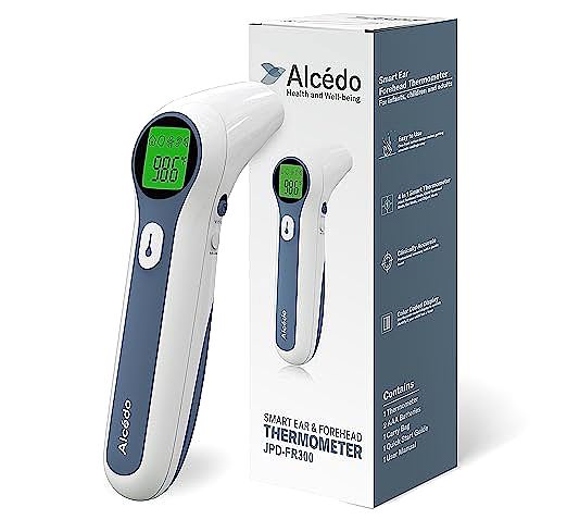 Alcedo AE174 Forehead and Ear Thermometer - The Handy and Trusty Infrared Thermometer for the Whole Family