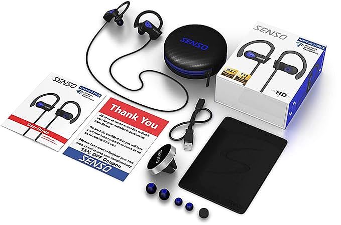  Senso ActivBuds S255B Wireless Headphones     