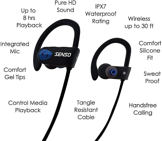  Senso ActivBuds S-250 Wireless Headphones  