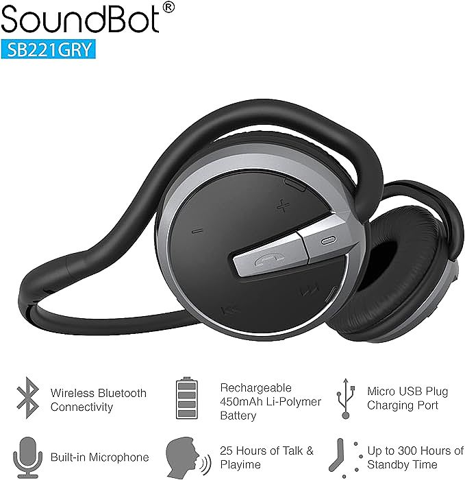  Soundbot SB221 HD Wireless Headphones    
