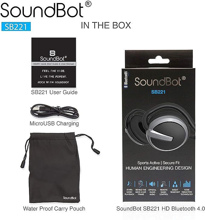  Soundbot SB221 HD Wireless Headphones        