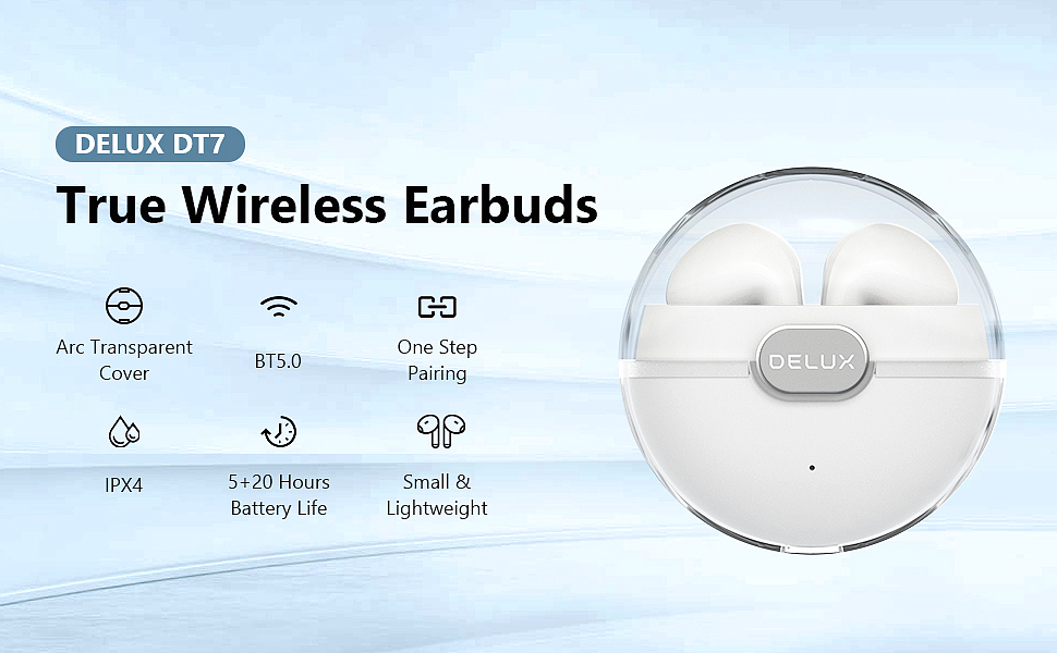  DeLUX DT7 True Wireless Earbuds 