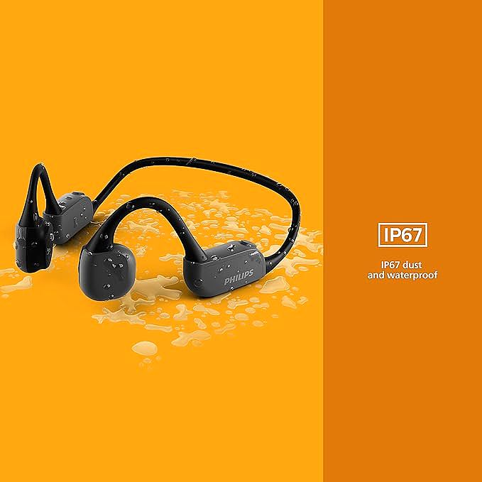  PHILIPS GO A6606 Open-Ear Bone Conduction Bluetooth Headphones   